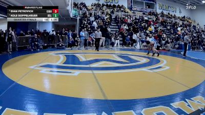 152 lbs Quarterfinal - Evan Petrovich, Connellsville vs Kole Doppelheuer, Belle Vernon