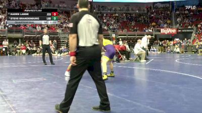 1A-144 lbs Quarterfinal - Steve Brandenburg, Lake Mills vs Kaden Lange, Jesup