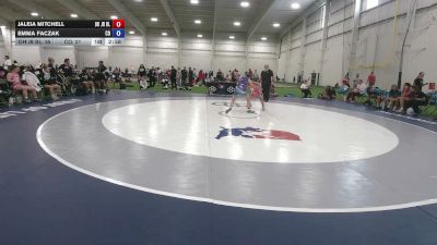 110 lbs JaLeia Mitchell, Ohio Blue vs Emma Faczak, Colorado