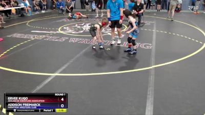 46 lbs Round 1 - Ervee Kuqo, Avalanche Wrestling Association vs Addison Freimarck, Marathon Wrestling Club