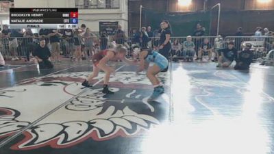 102 lbs Final - Brooklyn Henry, Homeschool vs Natalie Andrade, Estebuilt Wrestling Club