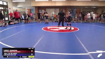 93 lbs Round 1 - Jimmy Johnson, Red Pride Wrestling Academy vs Declan Blaney, NOVA Wrestling Club