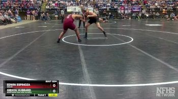 1 - 215 lbs Semifinal - Gibson Hubbard, Northampton High School vs Edwin Espinoza, Galax