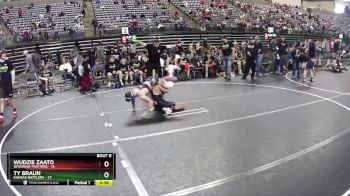 140 lbs Semis & 1st Wrestleback (8 Team) - Ty Braun, Kansas Rattlers vs Wudzie Zaato, Wyoming Twisters