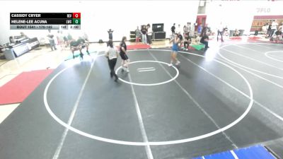 170-182 lbs Round 1 - Cassidy Cryer, Reverance vs Helene-Lee Acuna, Legacy Wrestling Center
