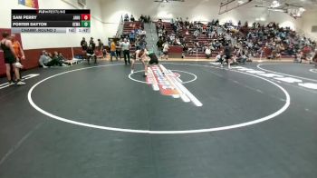 132 lbs Champ. Round 2 - Sam Perry, Jackson Hole vs Porter Dayton, Kelly Walsh