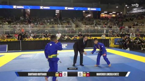 Maverick Lincoln Dietz vs Santiago Buitrago 2025 Pan Kids Jiu-Jitsu IBJJF Championship