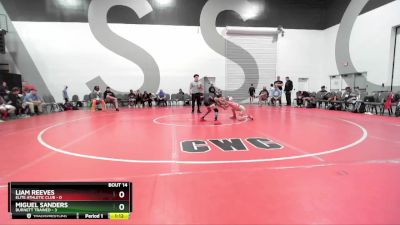 70 lbs Placement Matches (8 Team) - Miguel Sanders, Burnett Trained vs Liam Reeves, Elite Athletic Club