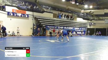 285 lbs Semifinal - Regan Bollweg, South Dakota State vs Luke Rasmussen, South Dakota State