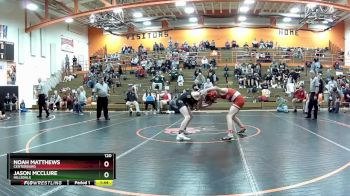 120 lbs 1st Place Match - Noah Matthews, Centerburg vs Jason McClure, Hillsdale