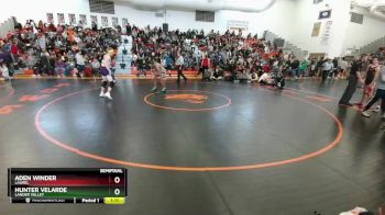 145 lbs Semifinal - Aden Winder, Laurel vs Hunter Velarde, Lander Valley