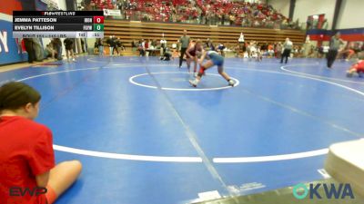 115 lbs Consi Of 4 - Jemma Patteson, IRONMEN Wrestling Club vs Evelyn Tillison, Fort Gibson Youth Wrestling