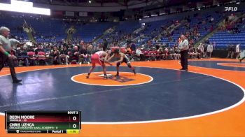 126 lbs Quarterfinals (8 Team) - Chris Uzhca, Chicago (Rickover Naval Academy) vs Deon Moore, Vandalia