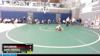 65 lbs Cons. Round 2 - Gabriel Greenfield, Mountain Man Wrestling Club vs Micah Rebmann, Grizzly Wrestling Club