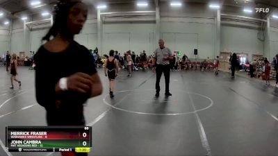 68 lbs Round 3 (8 Team) - Merrick Fraser, Warhawks Wrestling vs John Cambra, Mat Assassins Red