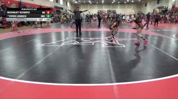 80 lbs Round 3 - Piper Lennick, Gorilla Wrestling Club, Inc vs McKinley Schmitz, Monticello Warriors