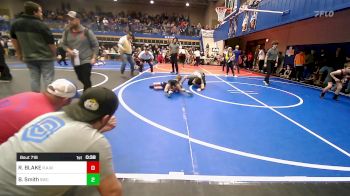 49 lbs Round Of 16 - ROWDY BLAKE, R.A.W. vs Bryker Smith, Salina Wrestling Club