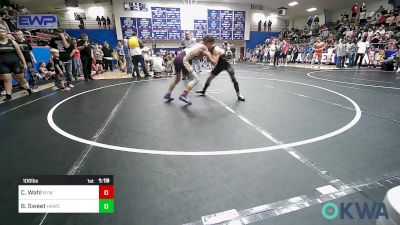 106 lbs Final - Cordeus Wahl, Bristow Youth Wrestling vs Bentley Sweet, Henryetta Knights Wrestling Club