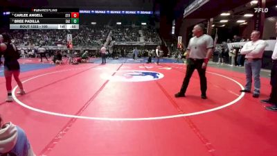 100 lbs Cons. Semi - Carlee Angell, Star Valley vs Bree Padilla, Cheyenne East