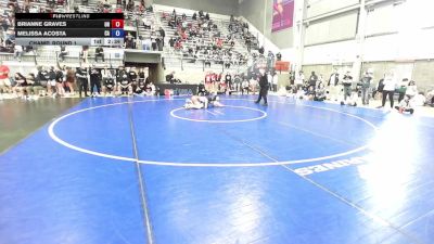 U20 Women - 50 lbs Champ. Round 1 - Brianne Graves, OH vs Melissa Acosta, CA