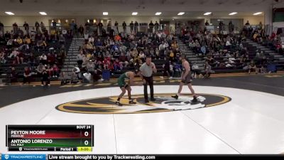 125 lbs Quarterfinal - Peyton Moore, Missouri vs Antonio Lorenzo, Cal Poly