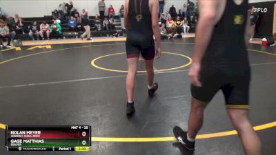 25 lbs Round 3 - Gage Matthias, Denver vs Nolan Meyer, Waverly-Shell Rock