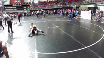 75 lbs Champ. Round 1 - Treyson Goebel, Syracuse Mat Club vs Ryker Dehning, Garden County Wrestling Club