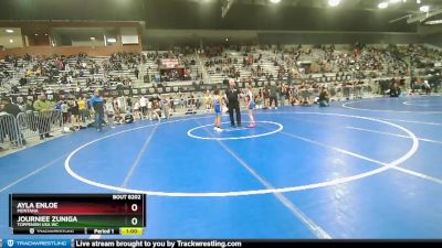 75 lbs 1st Place Match - Journiee Zuniga, Toppenish USA WC vs Ayla Enloe, Montana