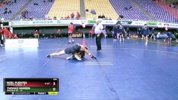174 lbs Round 1 (8 Team) - Thomas Hansen, Dubuque WC vs Noel Fuentes, Central Florida