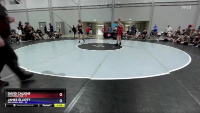 190 lbs Round 1 (8 Team) - David Calkins, California Red vs James Elliott, Oklahoma Red