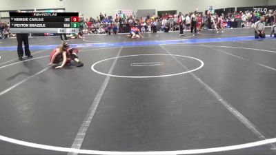 100 lbs Quarterfinal - Keirsie Carlile, Liberal Wrestling Club vs Peyton Brazzle, Wamego