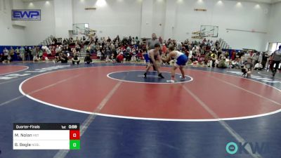 120 lbs Quarterfinal - Madden Nolan, HBT Grapplers vs Brandon Bogle, Noble Takedown Club