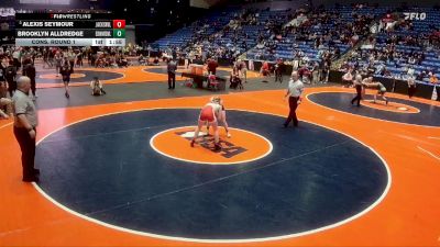 125 lbs Cons. Round 1 - Alexis Seymour, Jacksonville (H.S.) vs Brooklyn Alldredge, Edwardsville (H.S.)