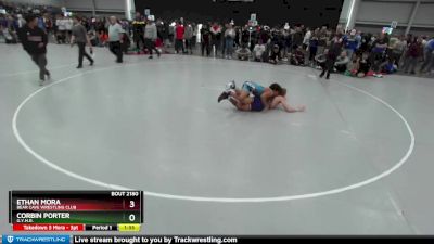 126 lbs Champ. Round 2 - Corbin Porter, G.Y.M.R. vs Ethan Mora, Bear Cave Wrestling Club