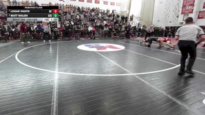 215 lbs Semifinal - Logan Hauck, Whittier vs Matt Walsh, Duxbury