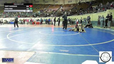 100 lbs Consi Of 16 #2 - Tripp Hardison, Verdigris vs Cruz Pino, Plainview JH