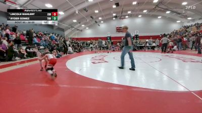 56-58 lbs Round 3 - Lincoln Wahlert, Eaton Reds WC vs Ryder Gomez, Top Notch WC