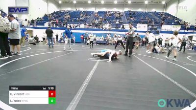 110 lbs Semifinal - Gage Vincent, Lions Wrestling Academy vs Lucas Yates, Newcastle Youth Wrestling