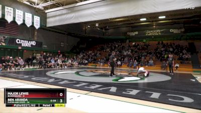 125 lbs Ben Aranda, Cleveland State vs Major Lewis, Bloomsburg