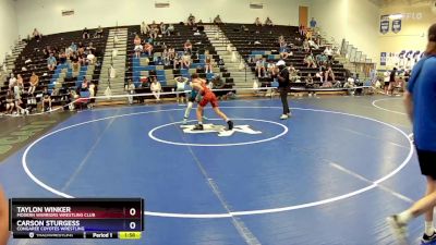 100-106 lbs Semifinal - Taylon Winker, Modern Warriors Wrestling Club vs Carson Sturgess, Congaree Coyotes Wrestling