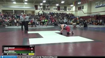 182-184 lbs 1st Place Match - Ella Brown, Cedar Rapids Kennedy vs Josie Bishop, Ankeny