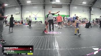 44 lbs Semis (4 Team) - Ashton Bell, Glasgow Wrestling vs Mason Whitfield, Team Palmetto