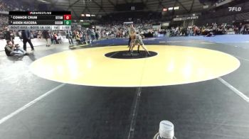 Boys 1A 126 lbs Quarterfinal - Connor Crum, Seton Catholic vs Aiden Kucera, Cascade Christian