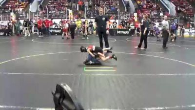 52 lbs Cons. Round 4 - Cameron Meyer, Otsego Destroyers WC vs Uriah Damron, Marshall Warriors WC