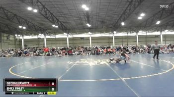 97 lbs Round 2 (4 Team) - Nathan Hewett, Sublime Wrestling Academy vs Emily Finley, Team Northwest