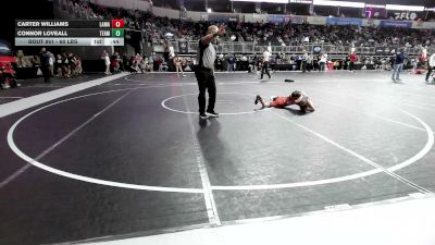 60 lbs Semifinal - Carter Williams, Lamar Youth Wrestling vs Connor Loveall, Team Central WC