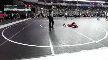 60 lbs Semifinal - Carter Williams, Lamar Youth Wrestling vs Connor Loveall, Team Central WC