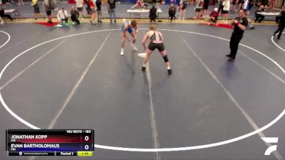 165 lbs Cons. Round 3 - Jonathan Kopp, MN vs Evan Bartholomaus, MN