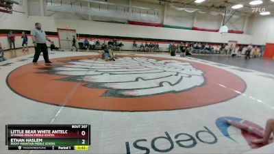 120 lbs Cons. Round 2 - Ethan Haslem, Rocky Mountain Middle School vs Little Bear White Antelope, Wyoming Indian Middle School