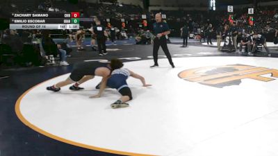 120 lbs Round Of 16 - Zachary Samano, Chino (SS) vs Emilio Escobar, Granite Hills (SD)